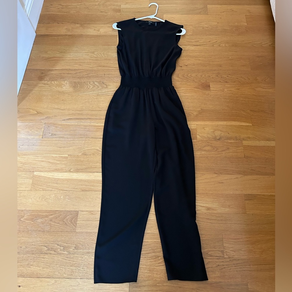 Theory Black Sleeveless Jumpsuit